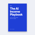 The AI Income Playbook ebook cover: How to make money with AI in 2026